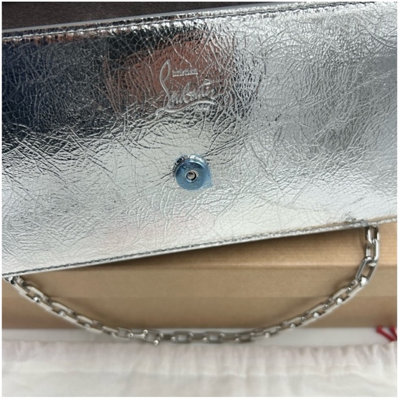 Christian Louboutin, LOUBI54 clutch/shoulder bag with chain made Italy - Picture 9 of 10